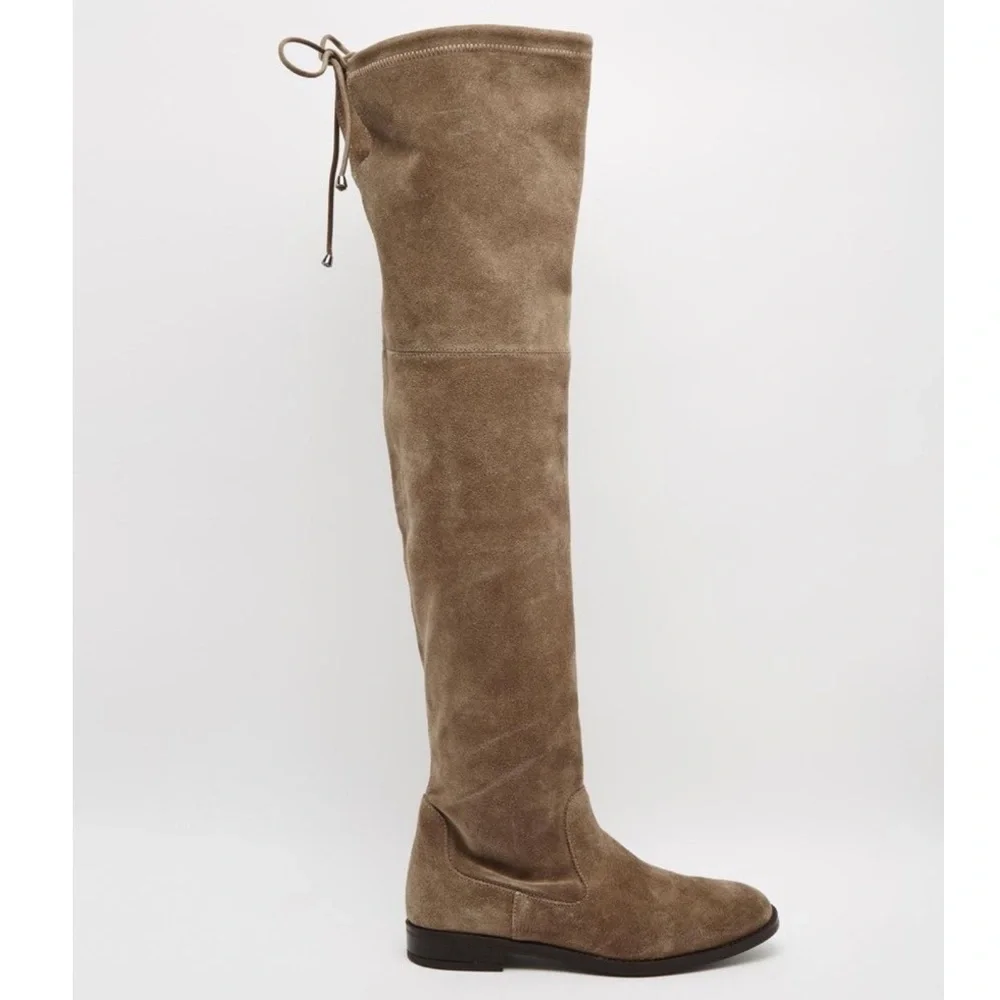 Aldo Taupe Suede Over-knee Boots